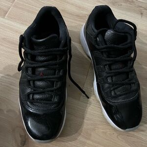Jordan Black and White Athletic Shoes